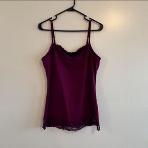 Maurices Deep Purple Lace Cami